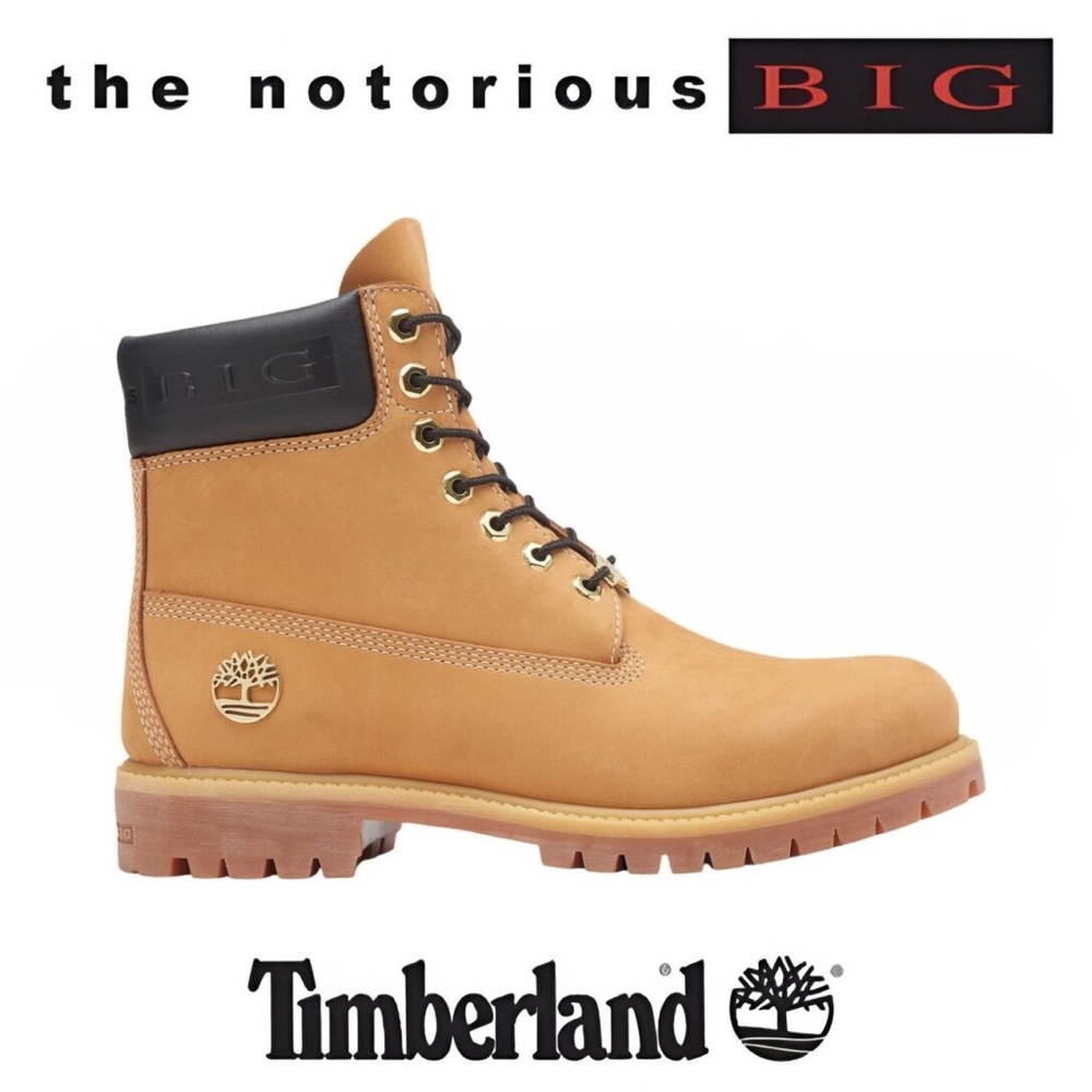 Men’s New Timberland Notorious B.I.G. Hip Hop Wheat 6 inch Boots Limited Edition